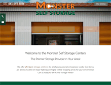 Tablet Screenshot of monsterselfstorage.com